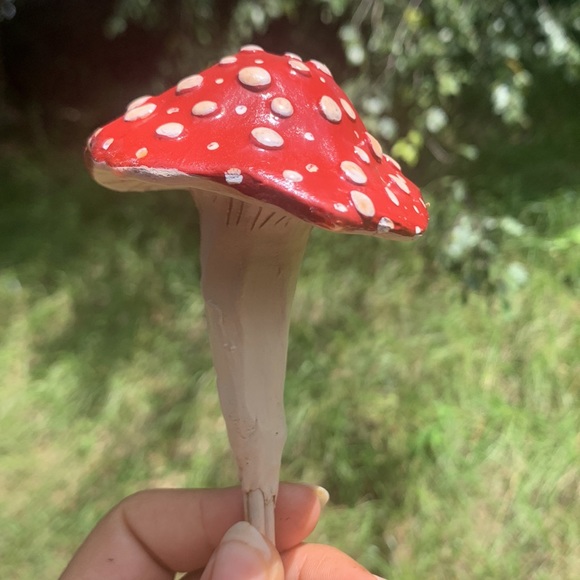 [1] Garden Stake MUSHROOM w/ SPOTS! 🙌🏽❤️🌈 - Picture 8 of 11
